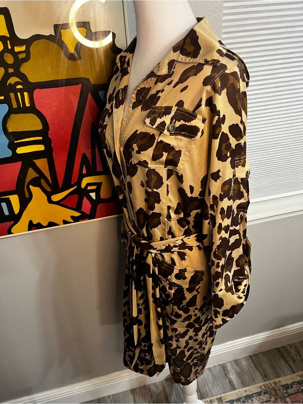 Diane Von Furstenberg DVF Silk 6
Medium Button Down Dress With Belt - Picture 11 of 14